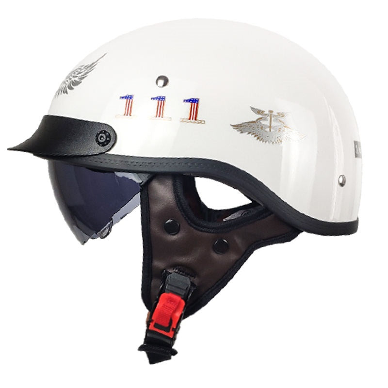 DOT Retro Open-Type Motorcycle Half Helmet Breathable-I13