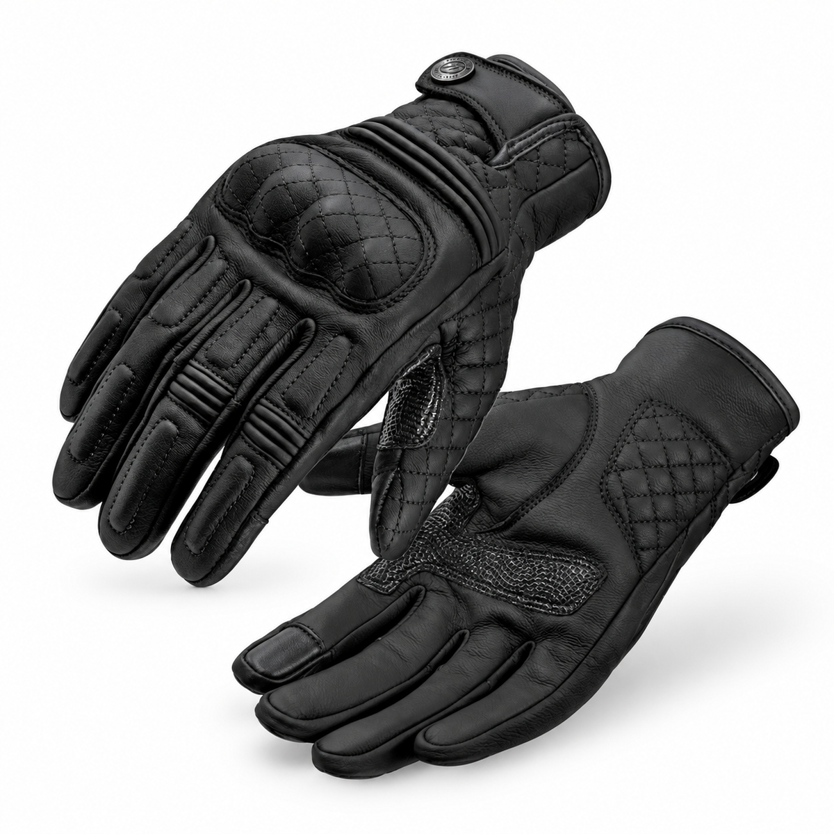KTVMOTO Vintage Sheepskin Motorcycle Riding Gloves-G103