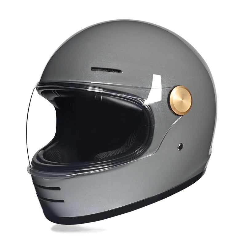 Retro-style full-face cruiser motorcycle helmet-I250