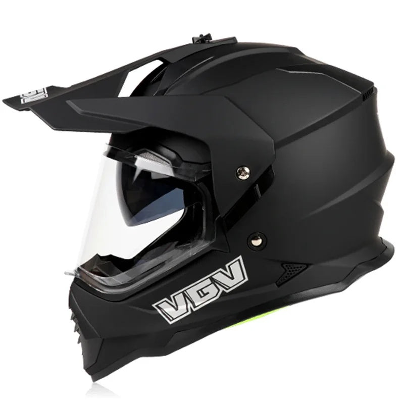Dual-lens adventure motocross helmet-I63