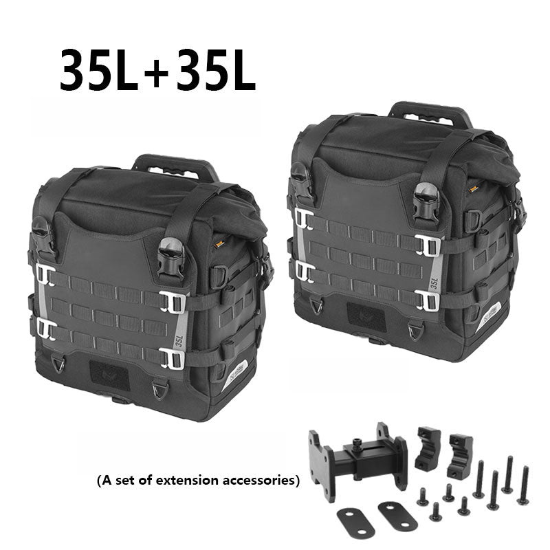 Large capacity quick-release motorcycle bag with lock hole-B25
