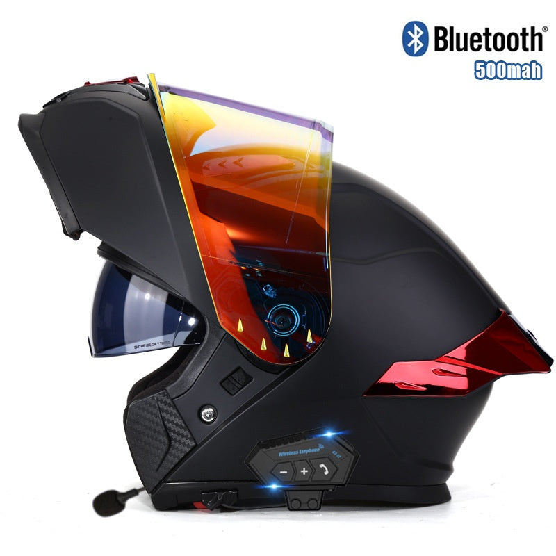 Flip-Up Modular Motorcycle Helmet — Dual Visors-I88