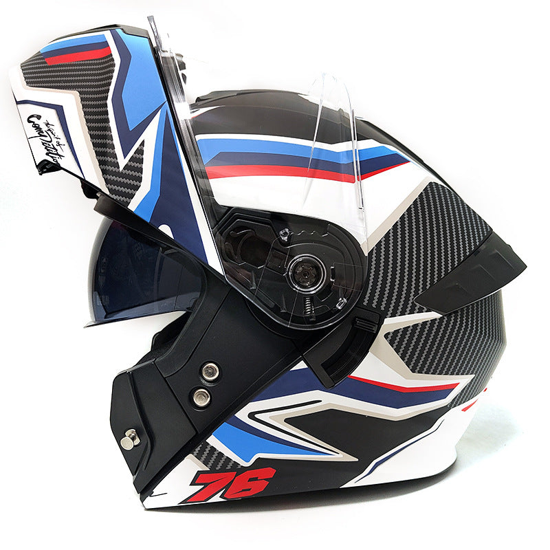Dual-lens motorcycle helmet-I100