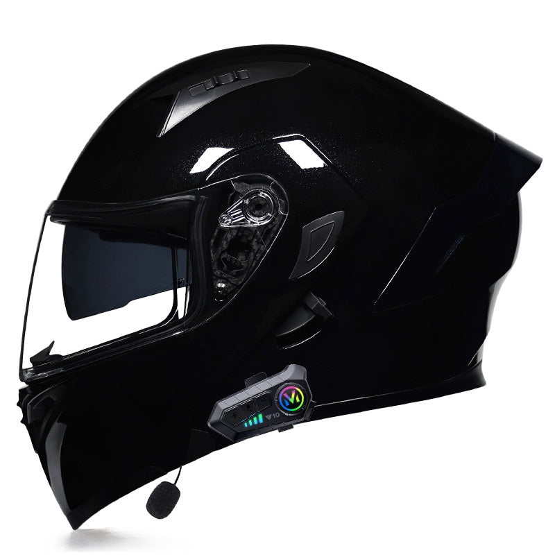 Motorcycle Helmet with Bluetooth and Transparent Visor-I161