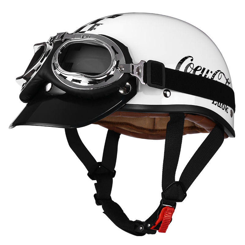 Retro half-helmet, summer travel gear-I18