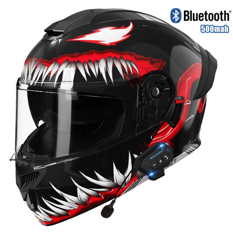 Bluetooth flip-top motorcycle helmet-I104