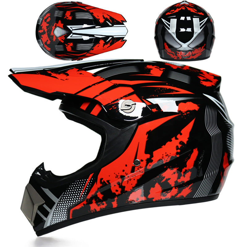 Full-face helmet for motocross and go-karting-I166