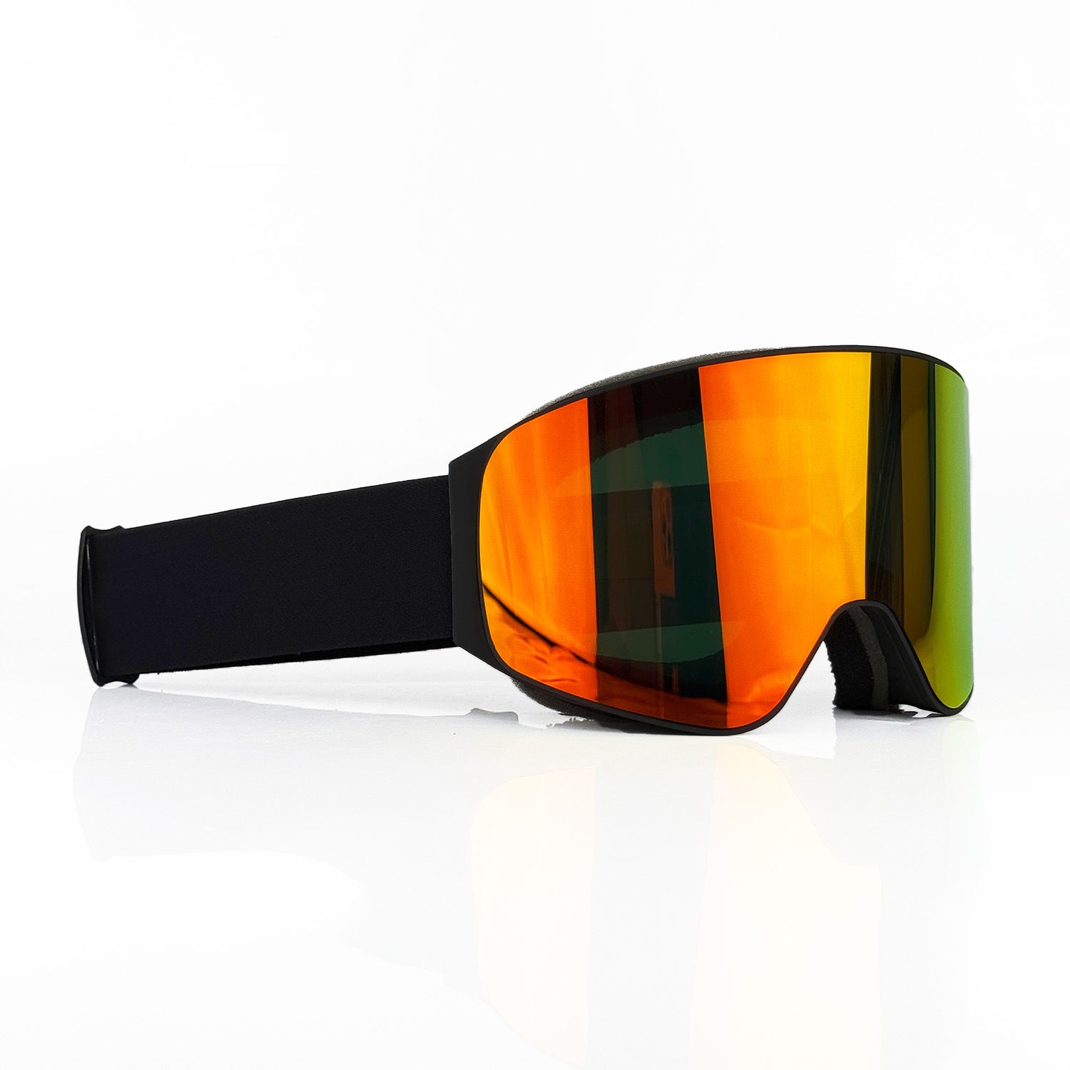 Electroplated magnetic double-layer anti-fog motorcycle goggles-H61