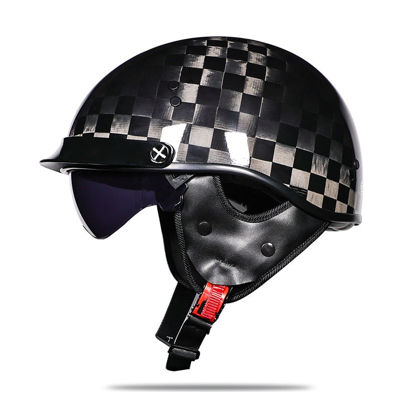 Retro half-helmet motorcycle helmet-I259