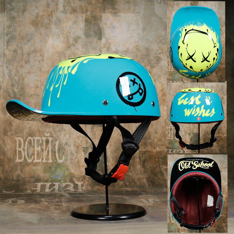 Retro-style duckbill helmet-I248