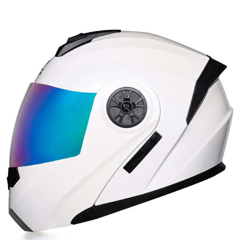 Dual-lens flip-up helmet anti-fog-I187