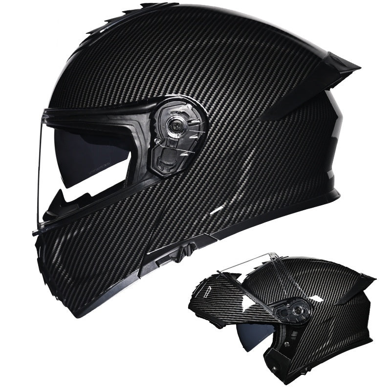 Flip-up helmet dual-lens motorcycle helmet-I174