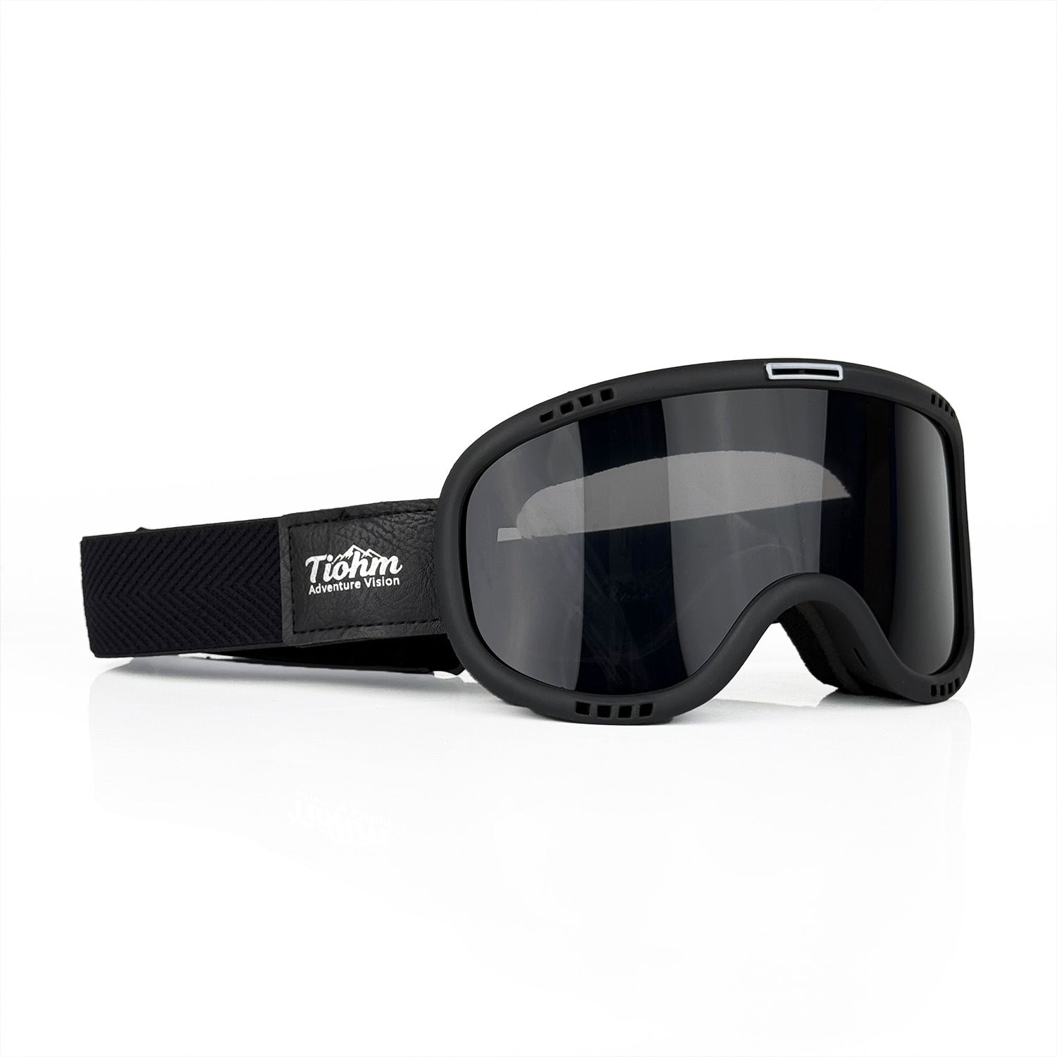 Retro motorcycle helmet with high-definition goggles-H35