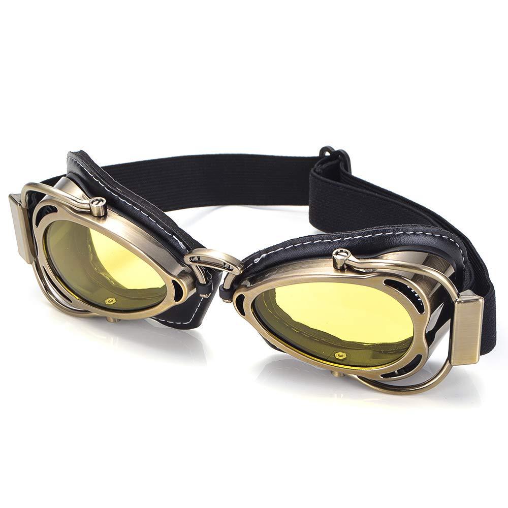 Retro motorcycle outdoor racing off-road helmet goggles-H41