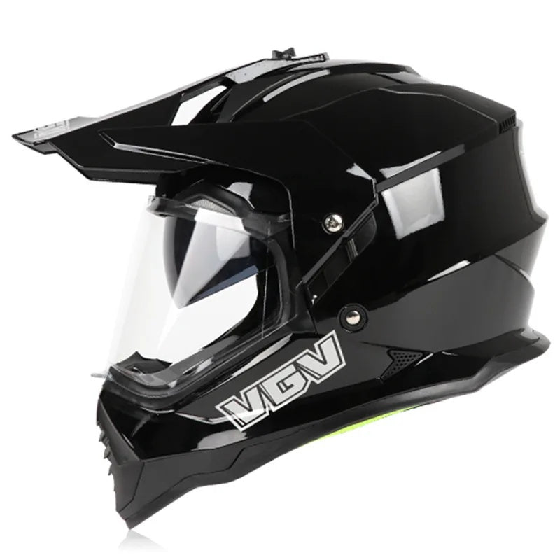 Dual-lens adventure motocross helmet-I63