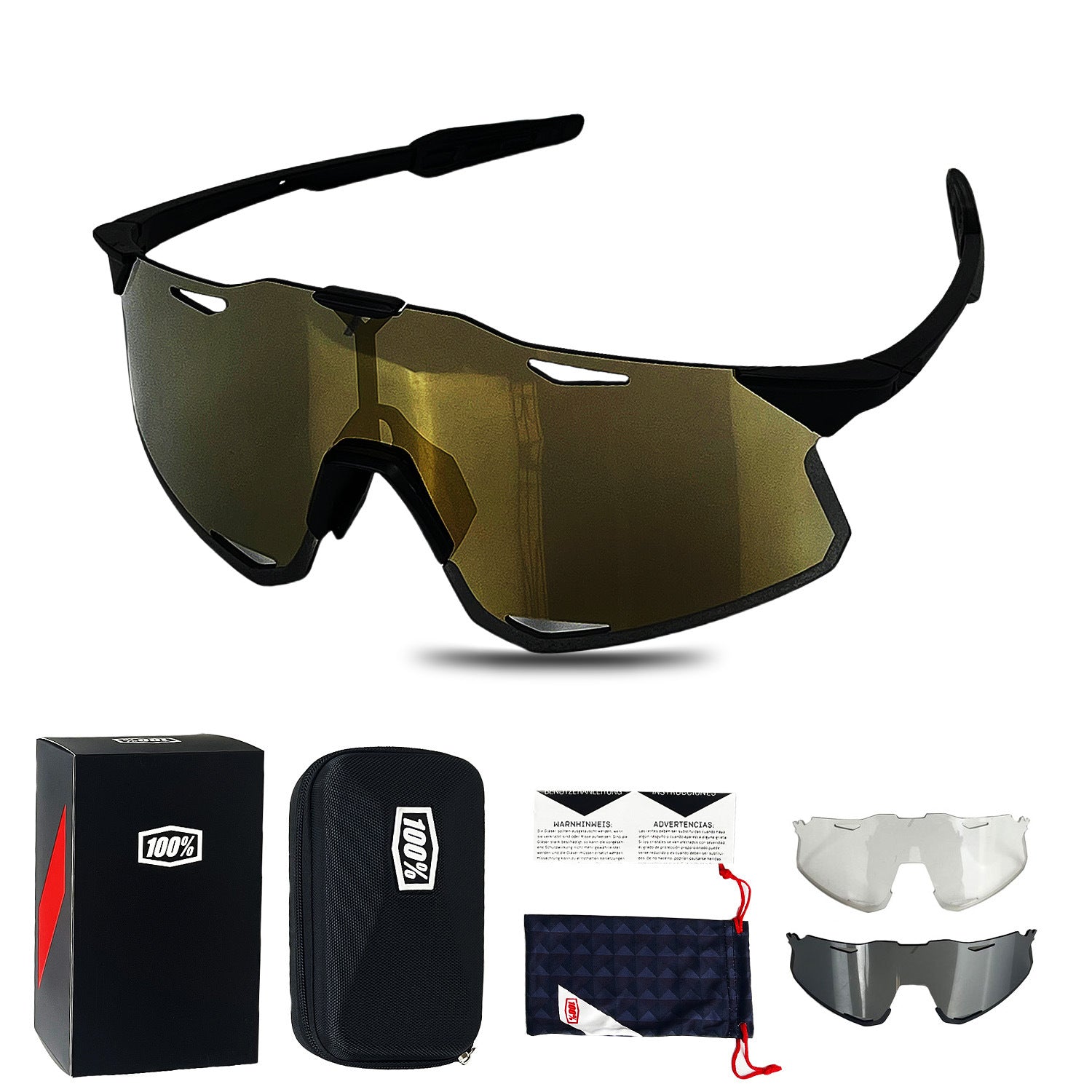 KTVMOTO Motorcycle riding sports goggles with interchangeable lenses set-H62