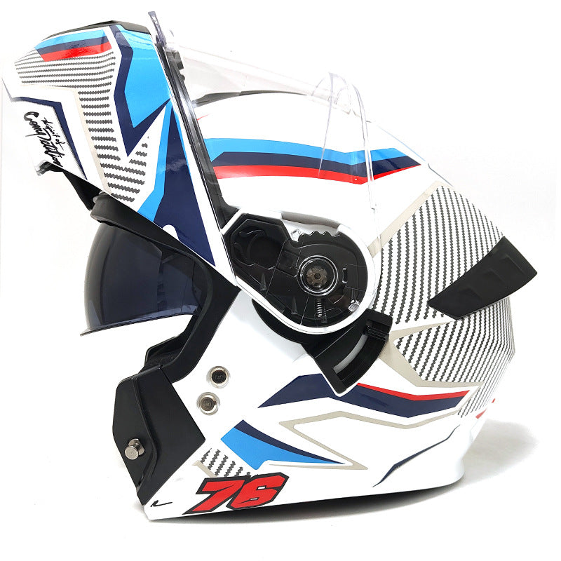 Dual-lens motorcycle helmet-I100