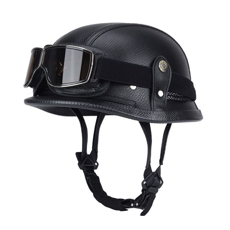 Pedal German Steel Helmet Cruise Retro Half Helmet - I15