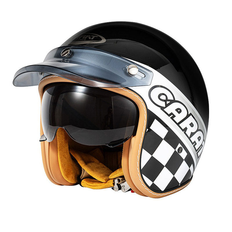 Retro open-face motorcycle helmet- I30