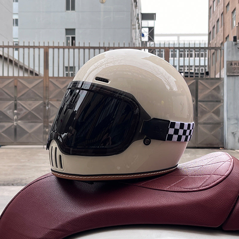 Retro cruiser motorcycle helmet-I217