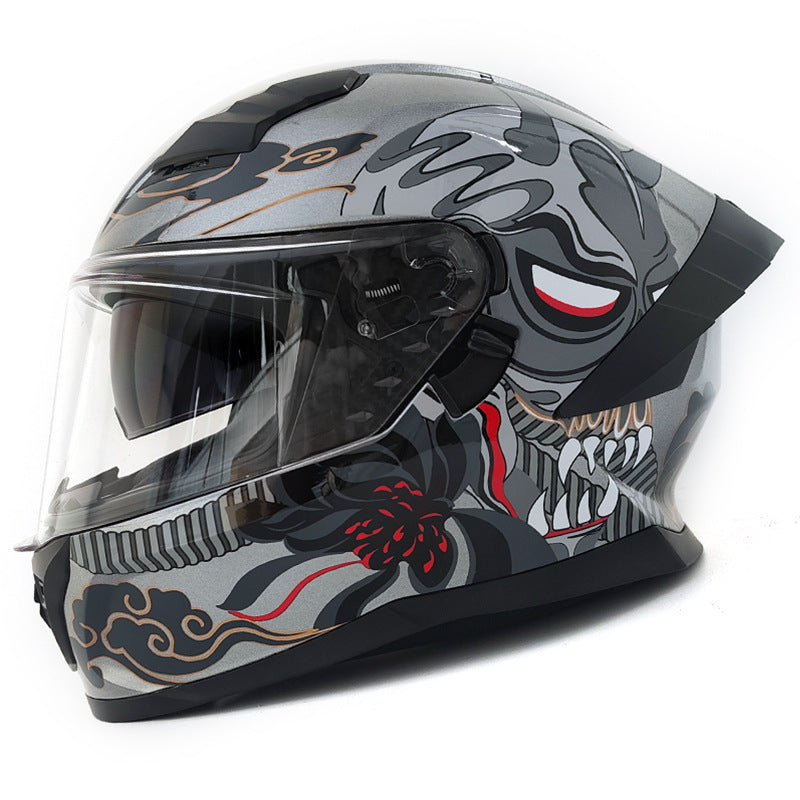 Tech graffiti full-face motorcycle helmet-I48
