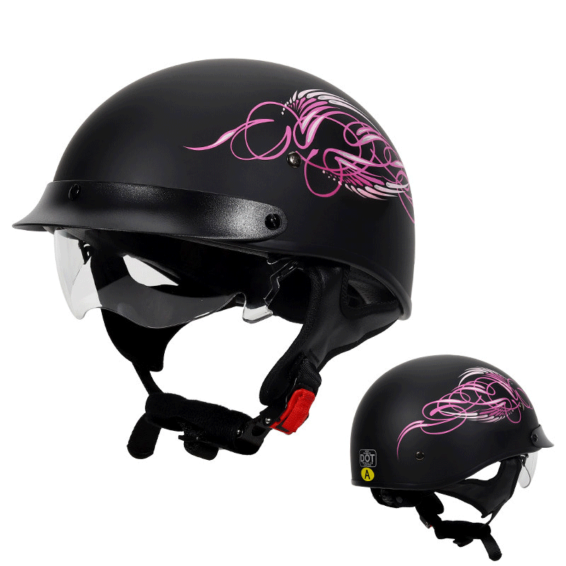 Retro motorcycle helmet-I38