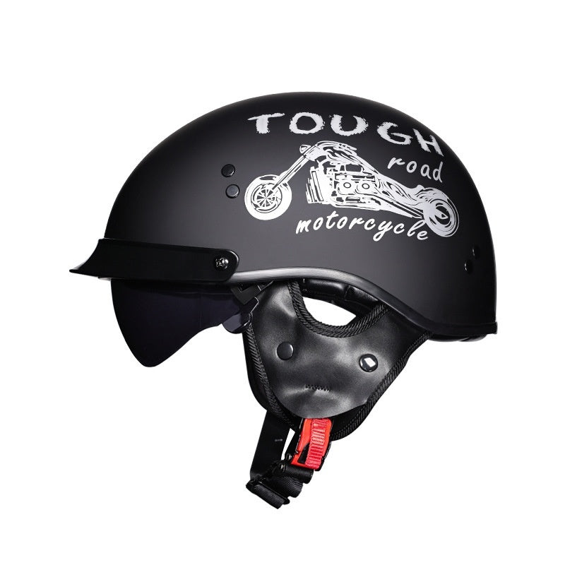 Retro half-helmet motorcycle helmet-I259