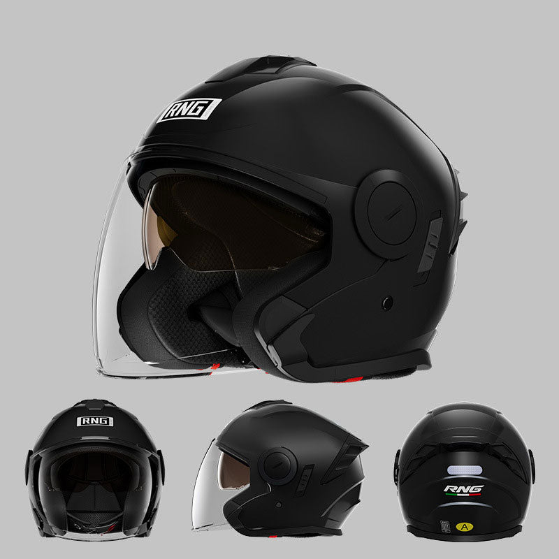 Motorcycle helmet with high-definition dual lenses-I77