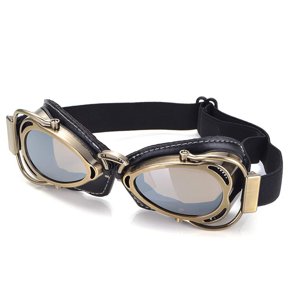 Retro motorcycle outdoor racing off-road helmet goggles-H41