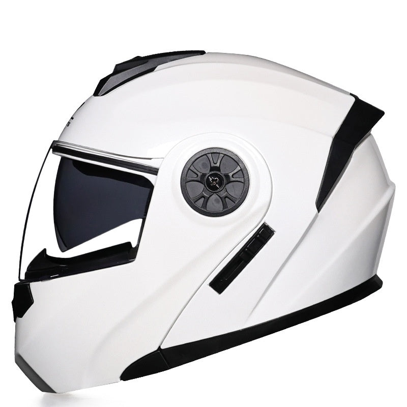 Dual-lens flip-up helmet anti-fog-I187