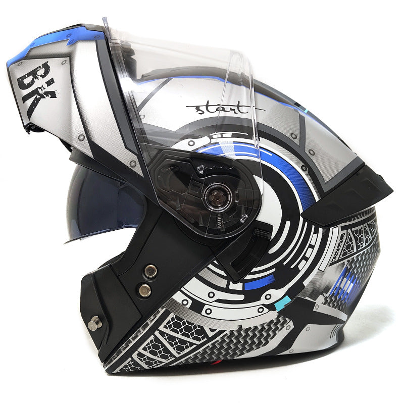 Dual-lens motorcycle helmet-I100