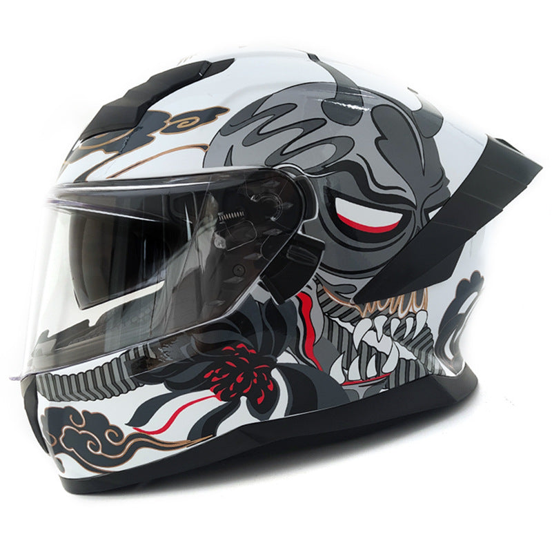 Tech graffiti full-face motorcycle helmet-I48