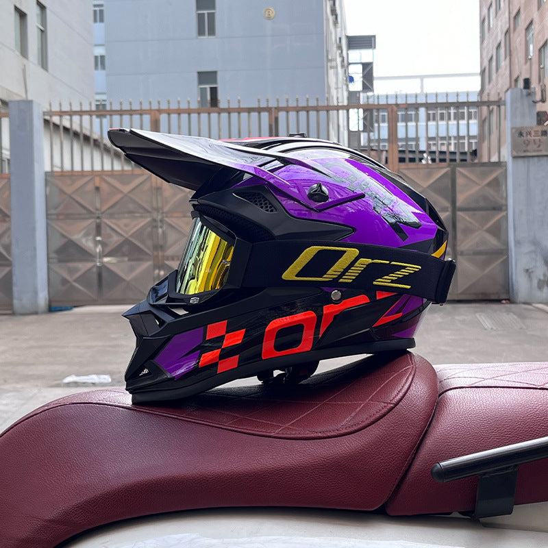 KTVMOTO Off-Road Motocross Helmet with Goggles for Dirt Bike Riding-I255