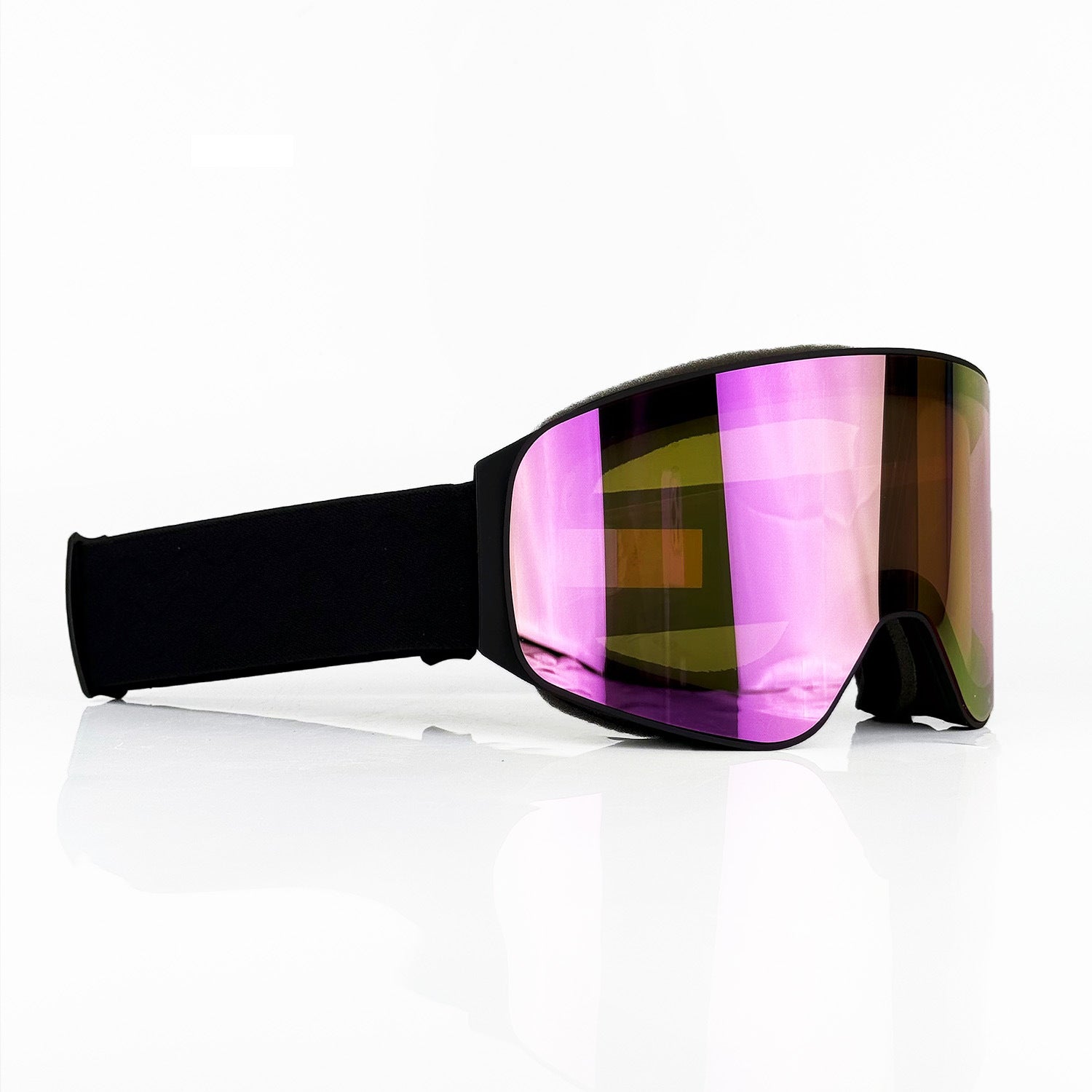 Electroplated magnetic double-layer anti-fog motorcycle goggles-H61