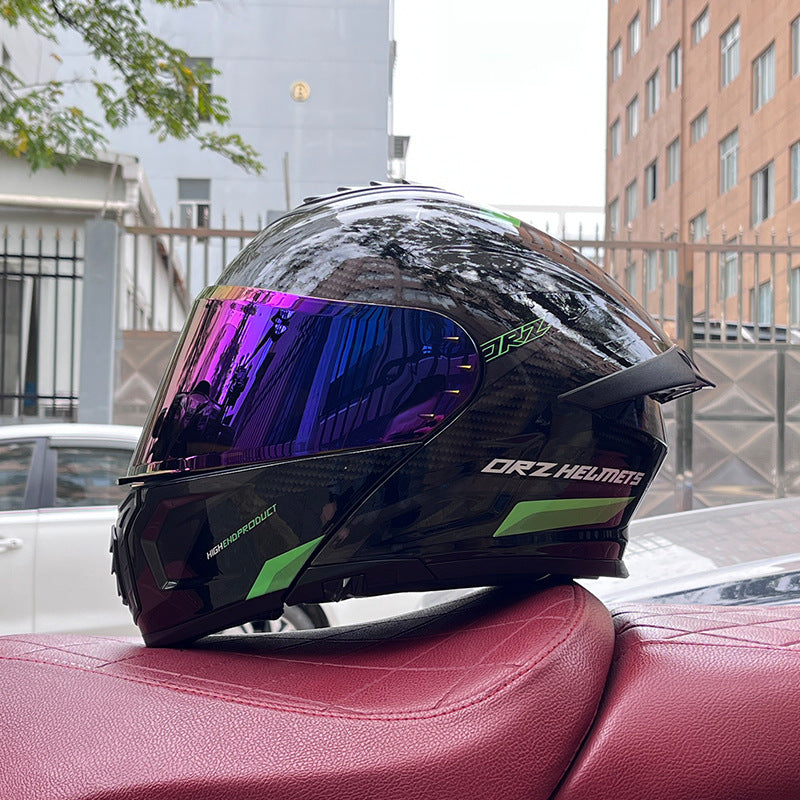Flip-up helmet dual-lens motorcycle helmet-I175