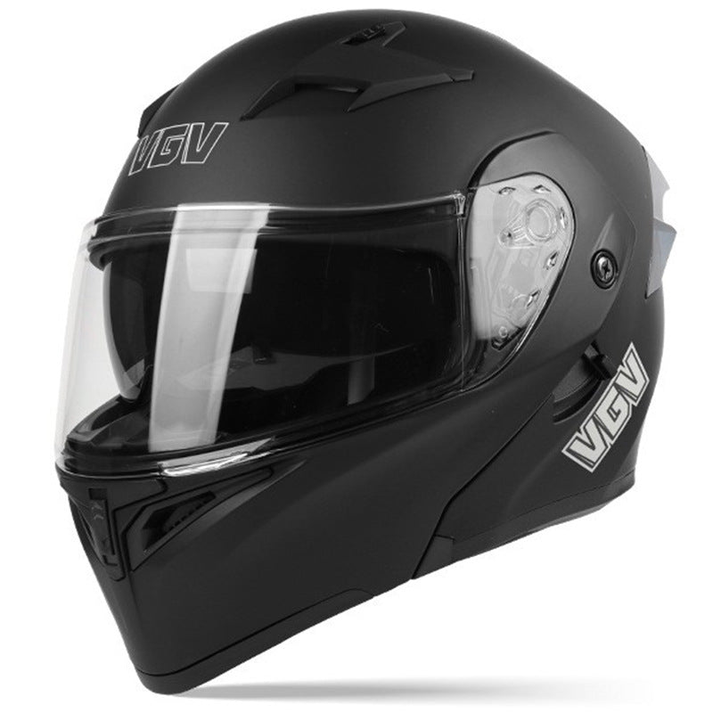 Carbon fiber modular flip-top motorcycle helmet-I47