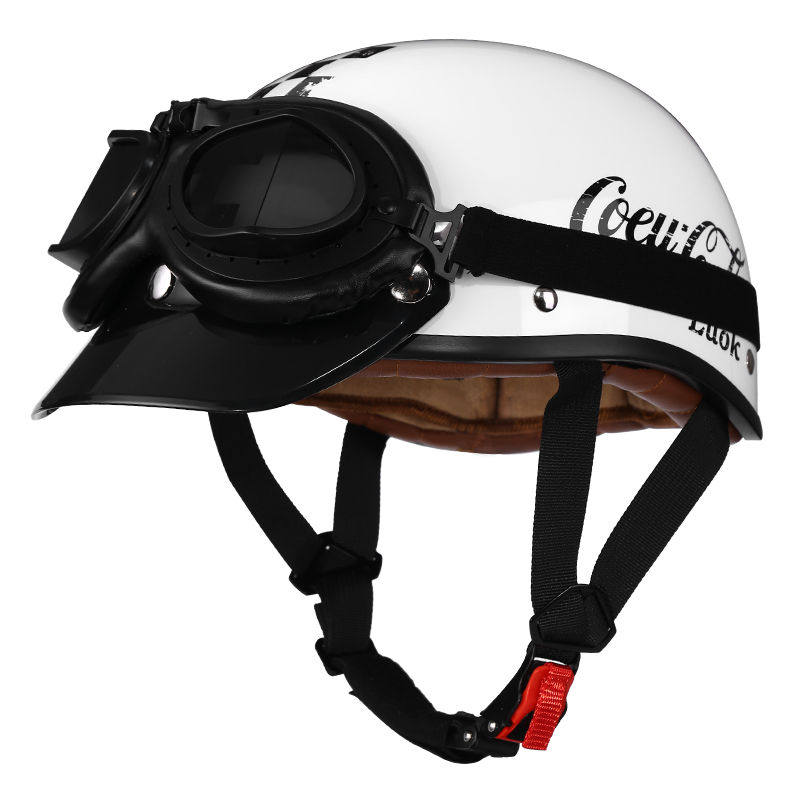 Retro half-helmet, summer travel gear-I18