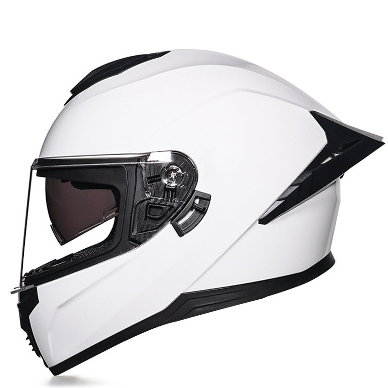 Dual-Visor Full-Face Motorcycle Commuter Helmet-I196