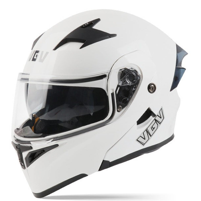 Carbon fiber modular flip-top motorcycle helmet-I47