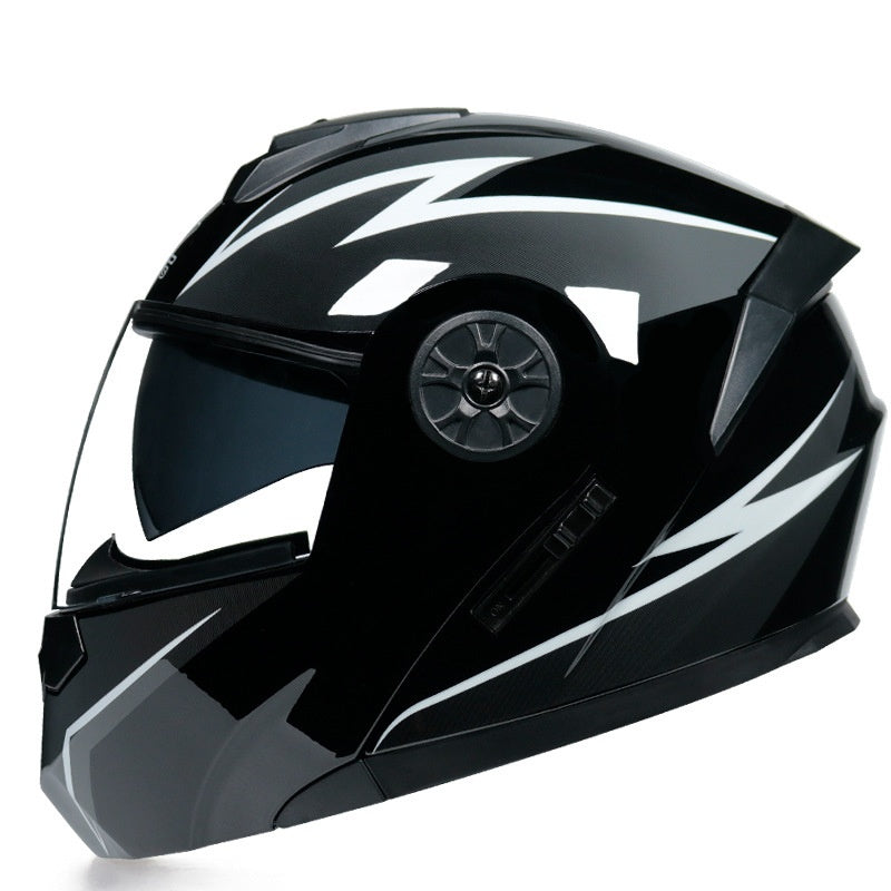 Dual-lens flip-up helmet anti-fog-I187