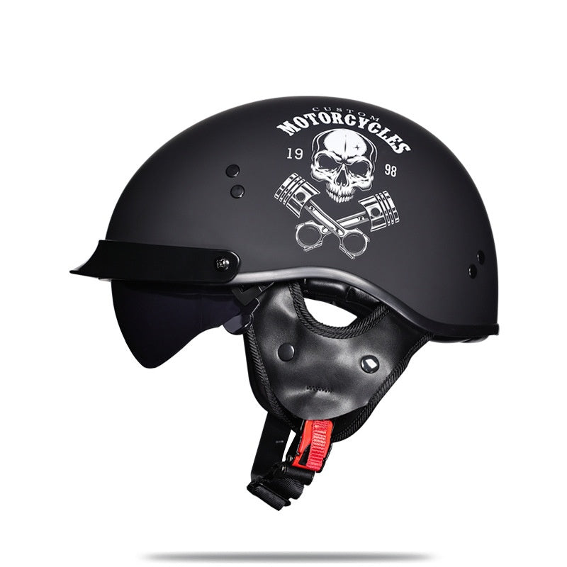 Retro half-helmet motorcycle helmet-I259