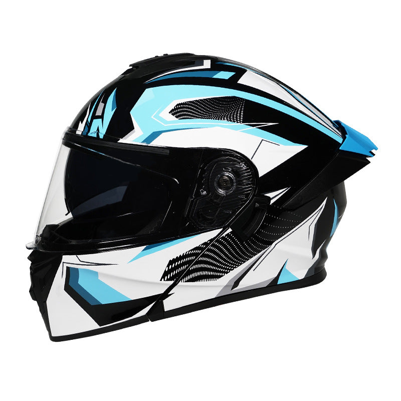 Dual-lens flip-up full-face helmet-I96