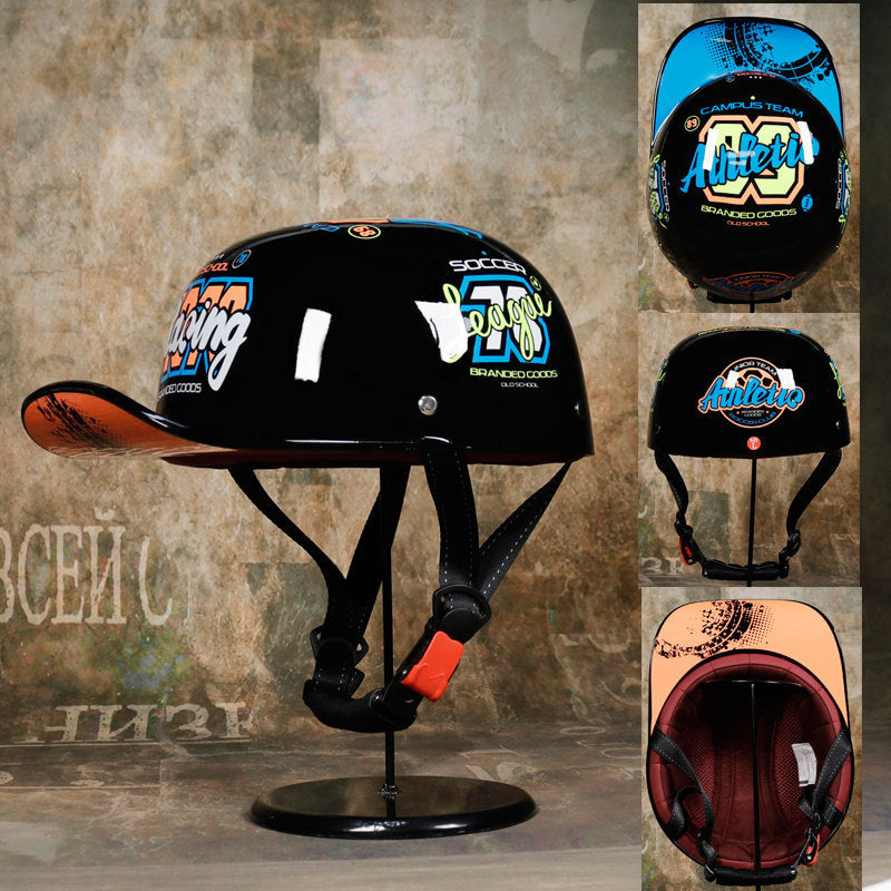 Retro-style duckbill helmet-I248