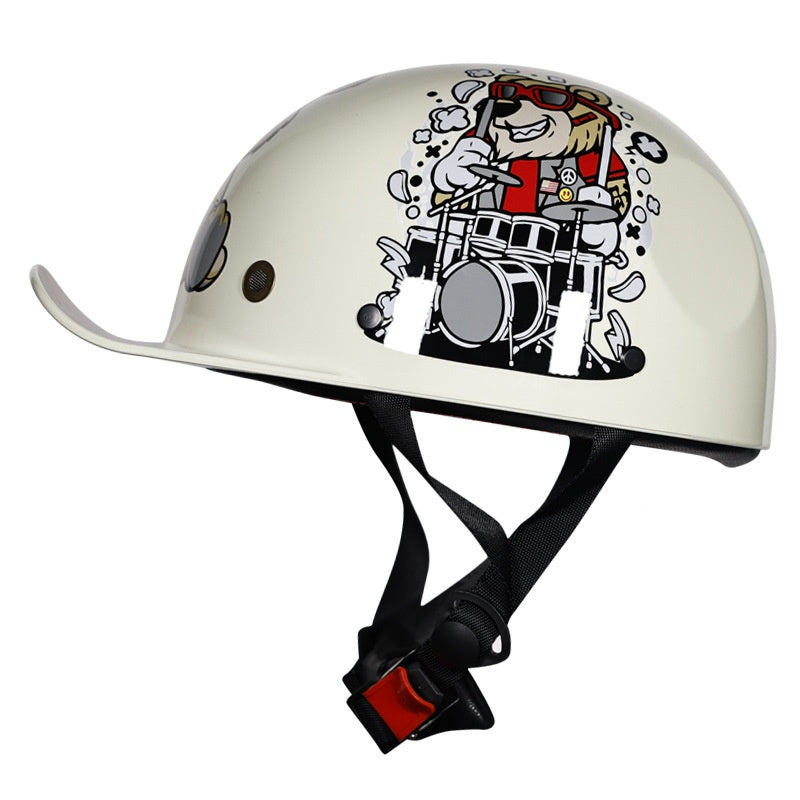 KTVMOTO Retro children's baseball cap half helmet-I252