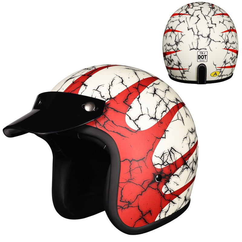 Retro Harley motorcycle helmets for men and women-I20