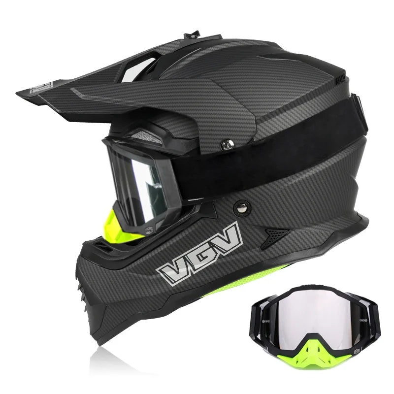 Dual-lens adventure motocross helmet-I63