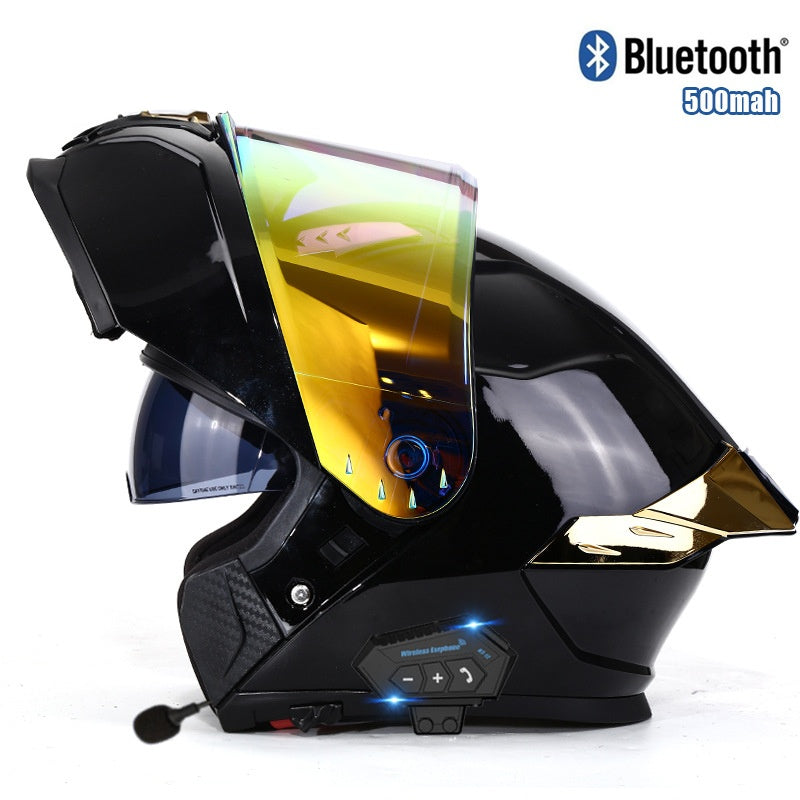 Flip-Up Modular Motorcycle Helmet — Dual Visors-I88