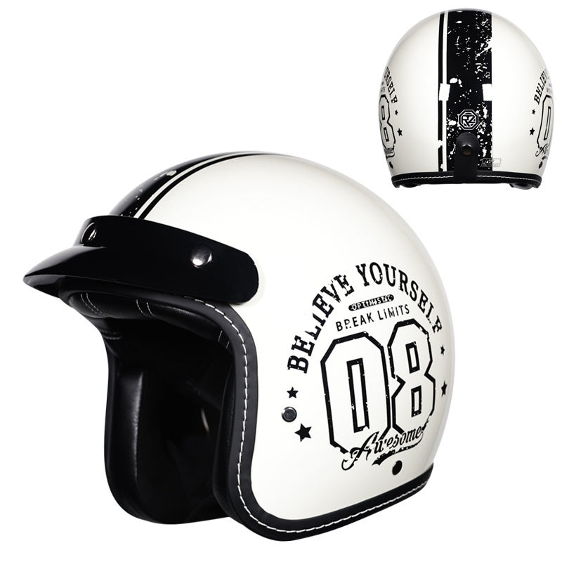 Retro 3/4 Motorcycle Helmet-I240