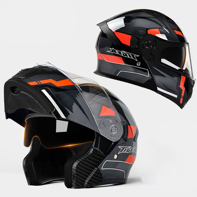 Retro motocross full helmet-I94