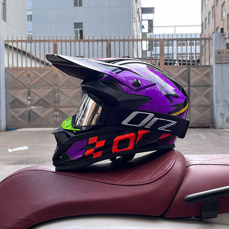 KTVMOTO Off-Road Motocross Helmet with Goggles for Dirt Bike Riding-I255
